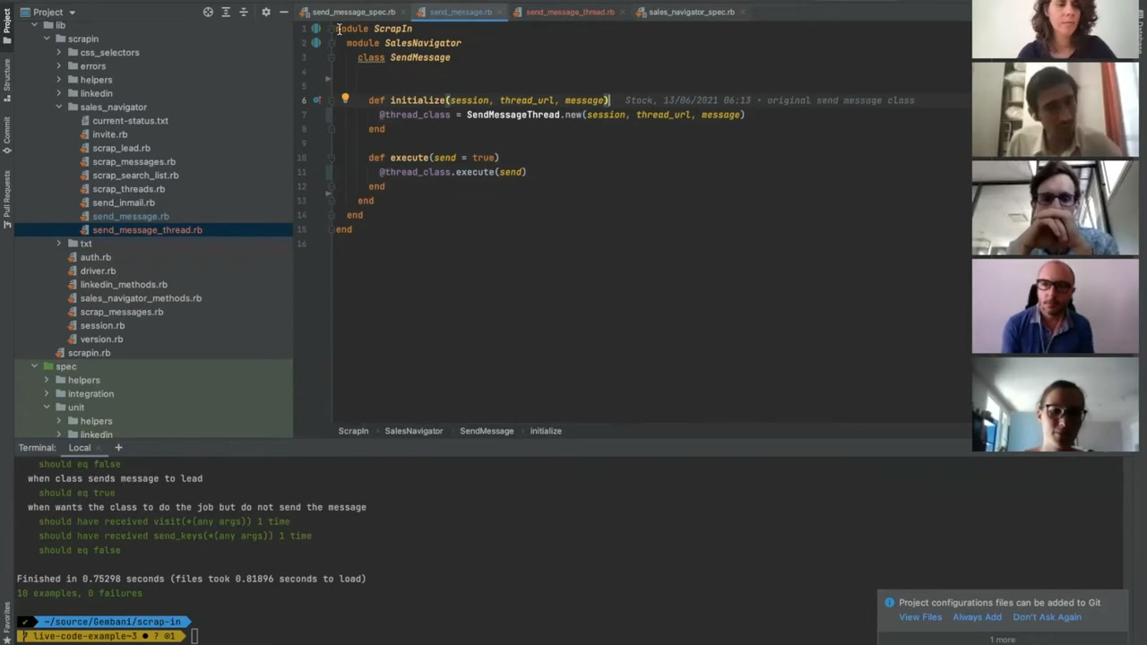 Voir Le TDD en pratique avec Ruby
